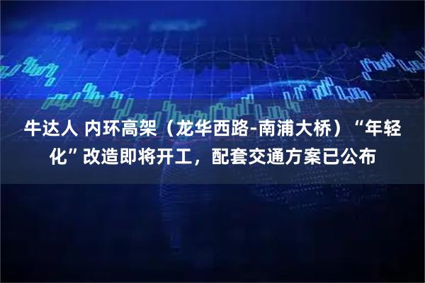 牛达人 内环高架（龙华西路-南浦大桥）“年轻化”改造即将开工，配套交通方案已公布