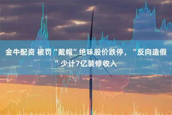 金牛配资 被罚“戴帽”绝味股价跌停，“反向造假”少计7亿装修收入